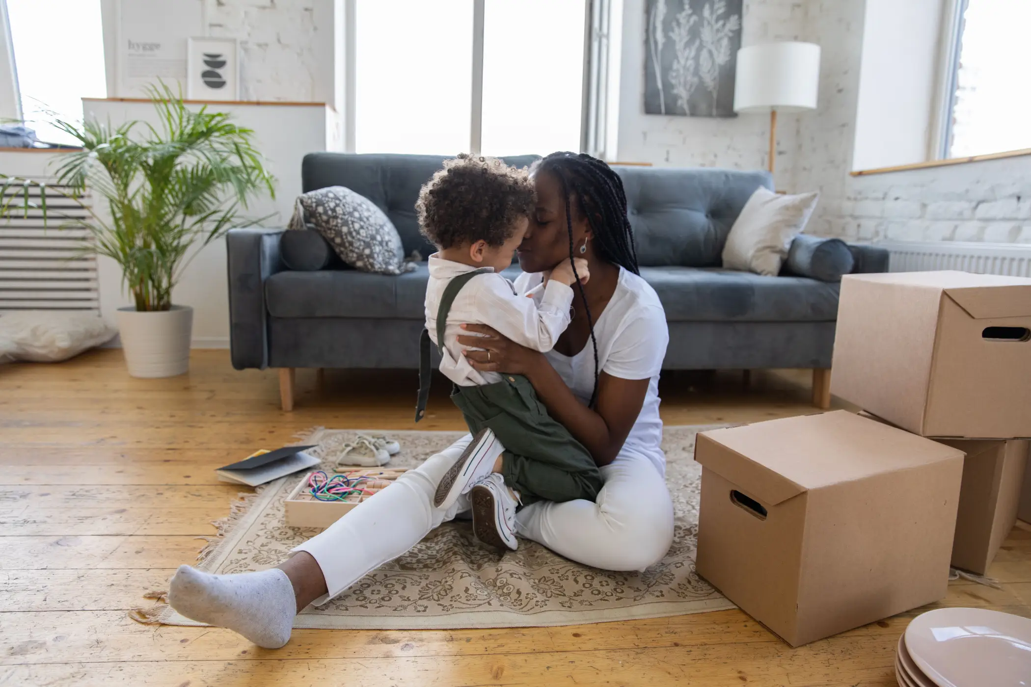 mother son move to new home relocation parenting plan modifications